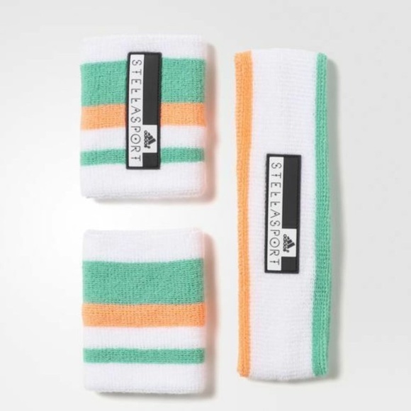 📌HOST PICK ADIDAS StellaSport Head/Wrist Band Set - Picture 1 of 4